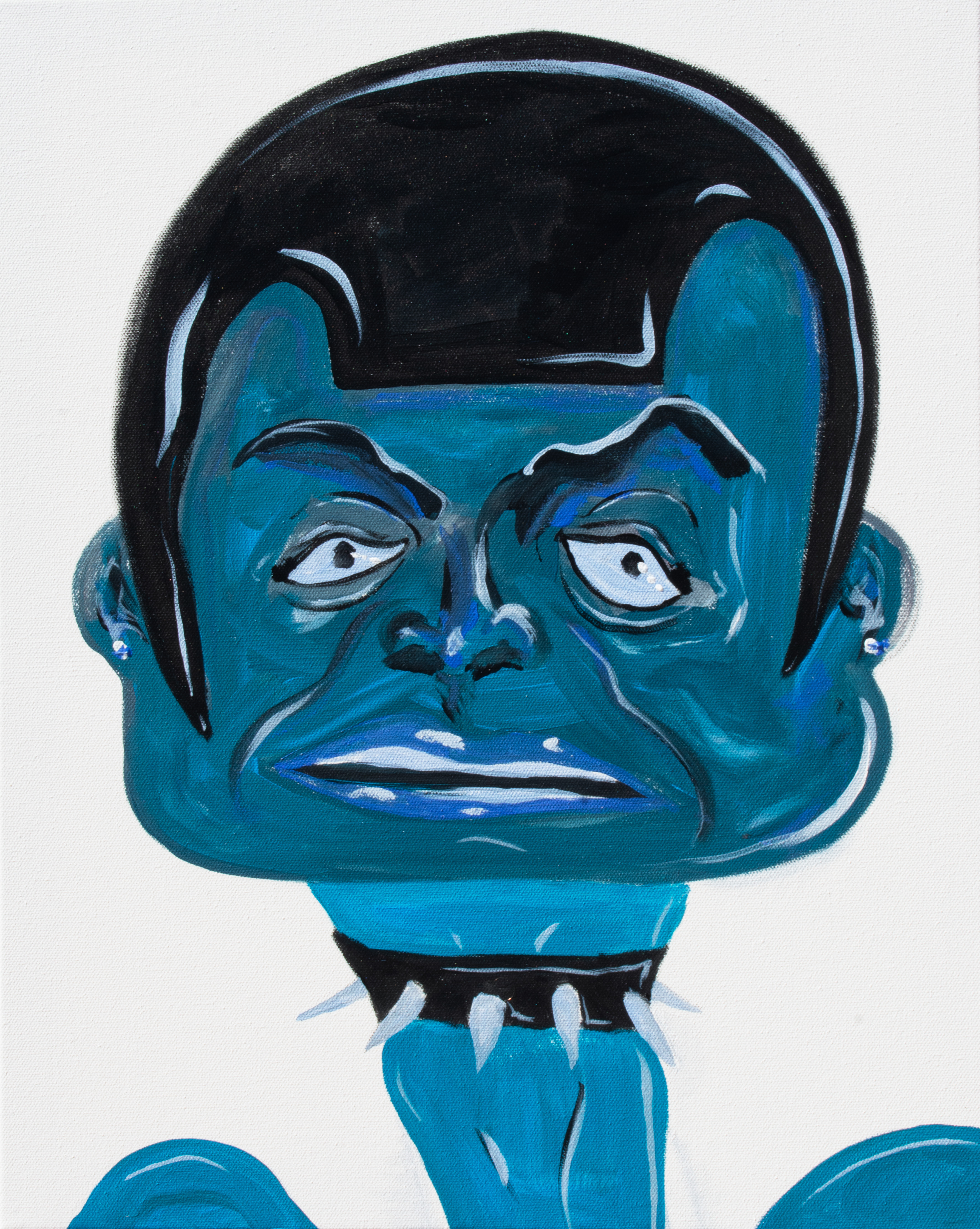 blue neck